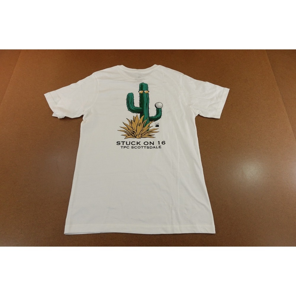 Flomotion Mens Medium White Cotton Short Sleeve Stuck On 16 Graphic T-Shirt NWT